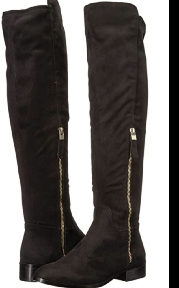 Aldo Over the Knee faux suede boots with stretch fabric Sz 5
